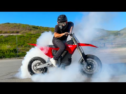 The World's Most Powerful Electric Dirt Bike Test Ride