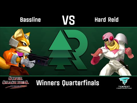 Bassline (Fox) vs Hard Reid (Captain Falcon) - Melee Winners Quarterfinals - Evergreen Rising #10