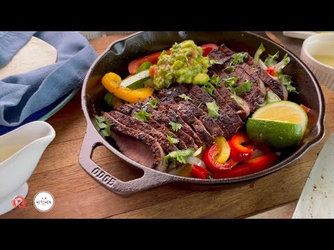 [Kitchen 143] Fixing up fajitas with flat iron steak