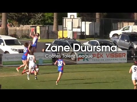 "Big Game Zane" Duursma - Talent League Round 14