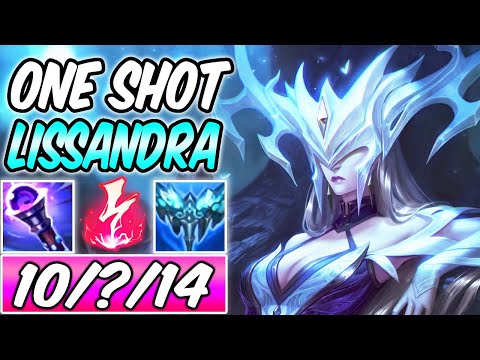 *ONE-SHOT* LISSANDRA MID FULL AP DIAMOND GUIDE SEASON 12 PERMA CC | Build & Runes -League of Legends