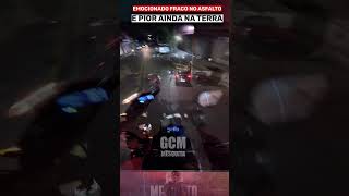 EMOCIONADO FRACO NO ASFALTO… E PIOR AINDA NA TERRA! 💥🏍️ #guardacivil #viral #fuga #police