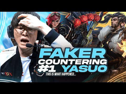 FAKER picks his SECRET COUNTER vs #1 Yasuo Korea *20,000 Hours of Yasuo*