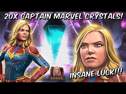 20x 5 Star Featured Captain Marvel 2019 Grandmaster Crystal Opening! - Marvel Contest of Champions