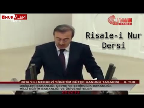 Milletvekili Said Yüce Mecliste Risale-i Nur Dersi olarak Cehalet, Zaruret, ihtilafı Okudu