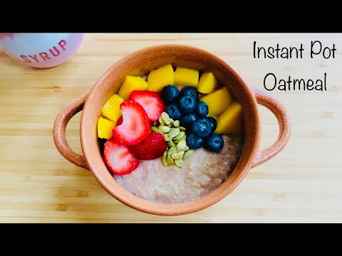 Instant Pot Oatmeal Recipe | Perfect Oatmeal in 3 minutes! | Easy&Healthy Back to School Breakfast
