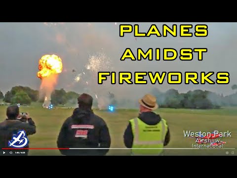 RC Planes and Drones Light Up the Sky Amidst Fireworks at Weston Park Model Air Show 2022
