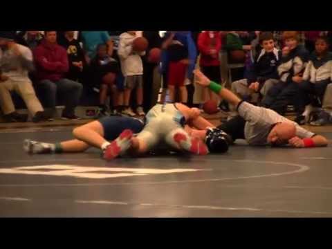 Austin Evans (SJMS) vs Holman MS Wrestling