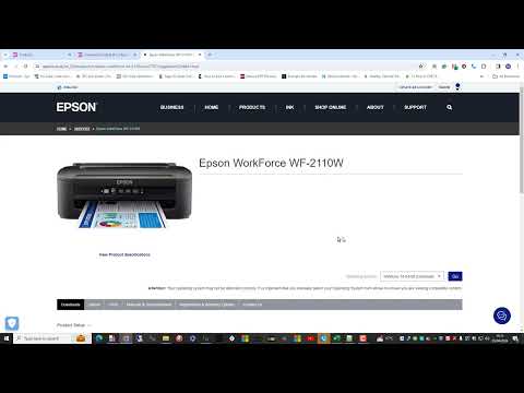 Video thumbnail: Installing Printer Driver For Epson Wf-2110W