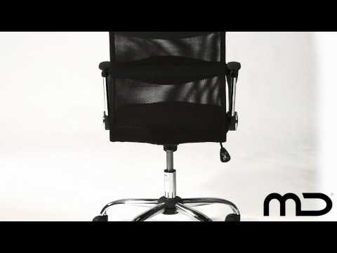 Black medium back office chair