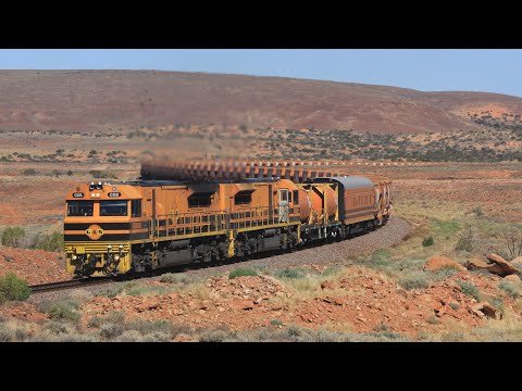 Distributed Power Ore Trains & CF's on 5PM9 - Easter Weekend on the Trans Australian Railway