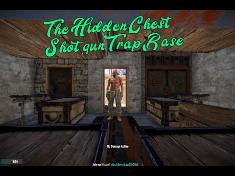 The Hidden Chest Shotgun Trap Base | Crazy Compact And Simple Shotgun Trap Base | Rust Ep 53