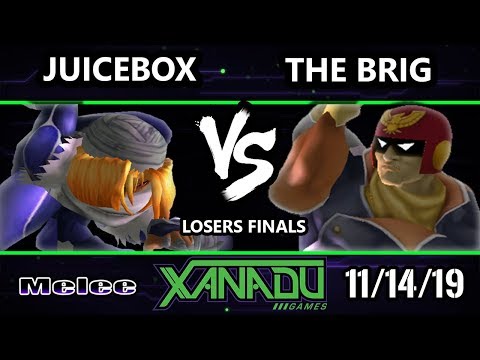 S@X 328 SSBM - Juicebox (Sheik) Vs. The Brig (Captain Falcon) Smash Melee Losers Finals