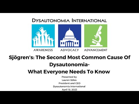 Sjogren's: The Second Most Common Cause of Dysautonomia