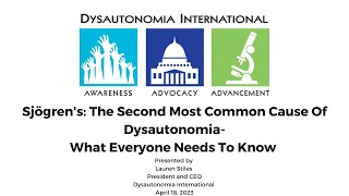 Sjogrens: The Second Most Common Cause of Dysauton