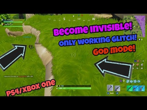 Fortnite battle royale Glitch (only working Glitch) God mode PS4/Xbox one Video