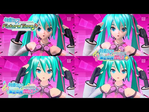 Systematic Love - Project DIVA PV Comparison [Future Tone, Mega Mix, Mega Mix+] 4K