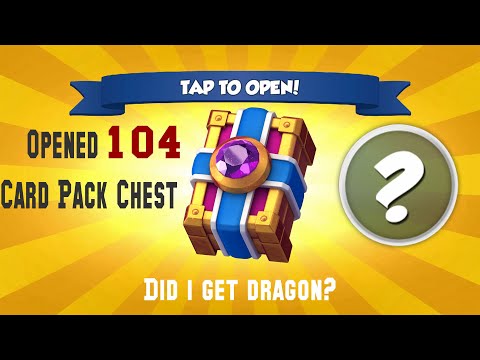 Opened 104 Card Pack Chest - How many dragons did I get? | Dragon Mania Legends