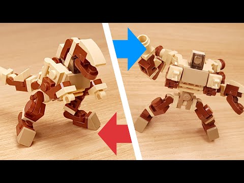 LEGO brick Dinosaur transformer robot tutorial Dinosaur T #LEGO #Megatron #レゴ変形ロボ #レゴアイデア #레고변신로봇