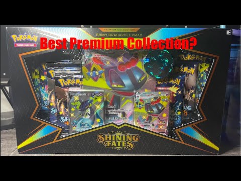 Opening Pokémon Shining Fates Premium Dragapult VMax Shiny Collection!