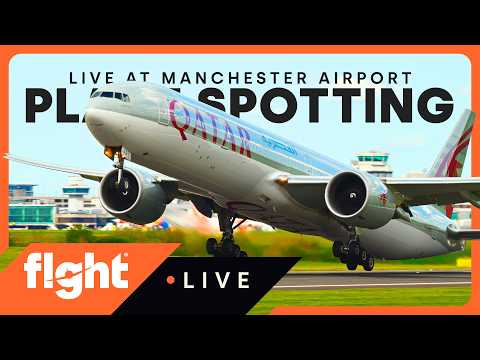 Manchester Airport LIVE (EGCC) 🧡 Multiple 777 Arrivals