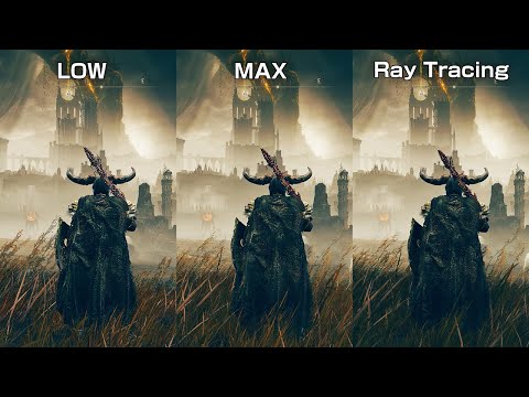 ELDEN RING DLC Update - Low vs Max vs Ray Tracing PC - Graphics Comparison