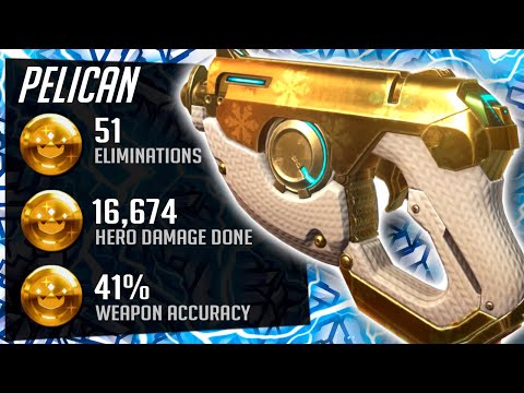 Pelican Korean Tracer Main - 51 elims! [ Overwatch Season 32 Top 500 ]