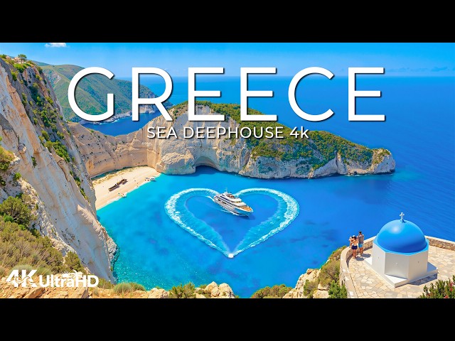 [4K] Greece 🇬🇷 Santorini Views, Aegean Sea & Mediterranean Atmosphere | Deep House 4K UHD SDDEFAULT Thumbnail
