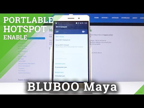 How to Enable Portable Hotspot in BLUBOO Maya - Share Internet