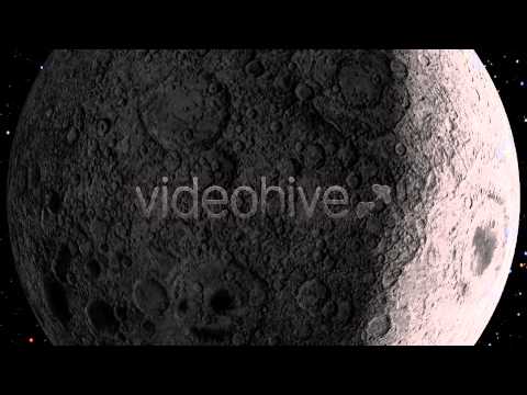 Moon fly by animation