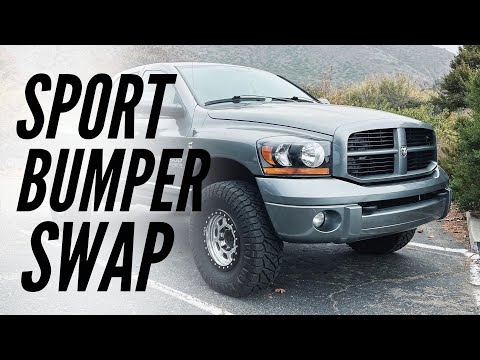 2003-2009 Third Gen Ram Laramie Sport Bumper Swap How to (THE EASY WAY)