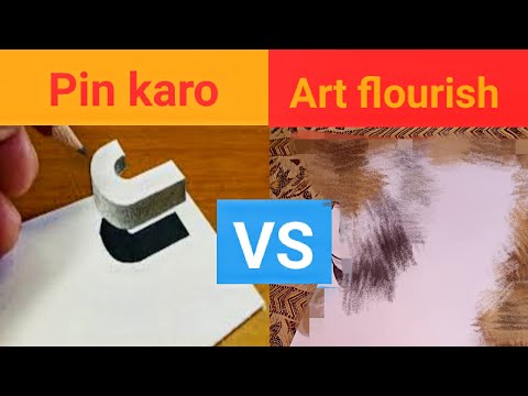 How to draw 3d floating letter J VERY EASY||ART FLOURISH