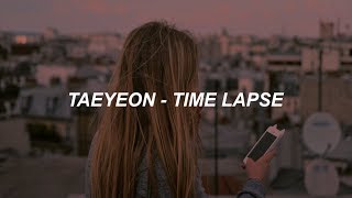 TAEYEON 태연 &#39;Time Lapse&#39; Easy Lyrics