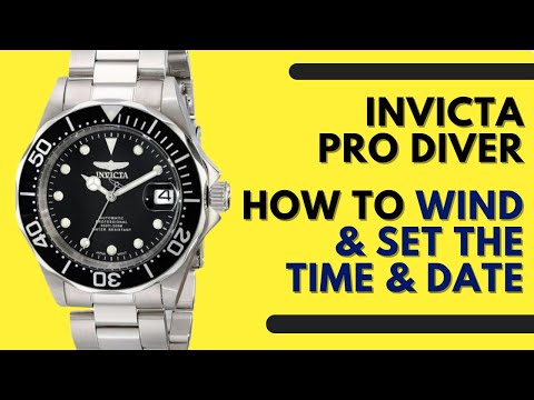 How to Wind & Set the Time and Date on an Invicta Pro Diver Automatic Watch