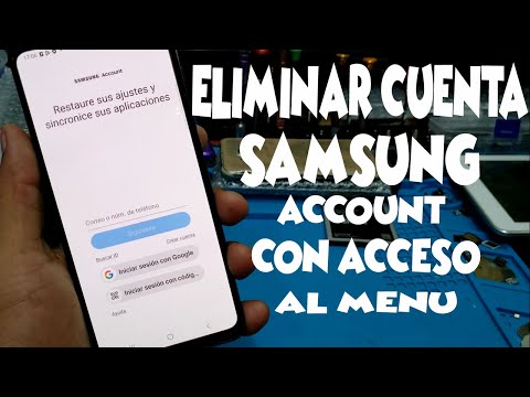 ELIMINAR CUENTA SAMSUNG ACCOUNT / CON ACCESO AL MENU /TODOS LOS MODELOS