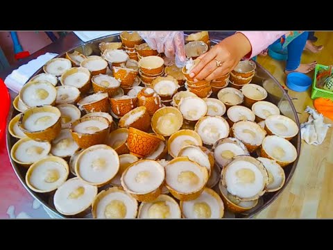 Sweet Rice Coconut Cupcakes 0.75 $ For 6 Cupcakes - Cambodian Traditional Food