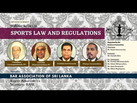 BASL Webinar 1.53 - Sports Law and Regulations