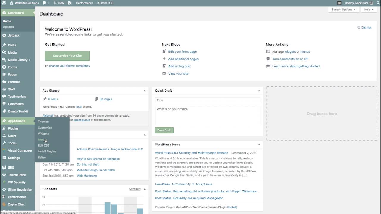 Total Theme for Wordpress - Highlight Menu Button