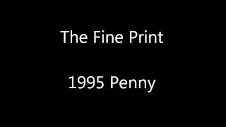 The Fine Print - 1995 Penny
