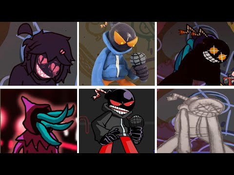 Friday Night Funkin'   Whitty but everytime it's the Whitty turn a Different Skin mod is used