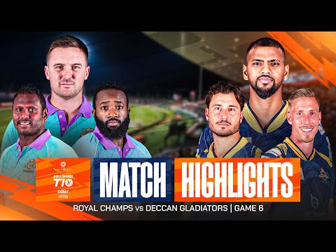 2025 Abu Dhabi T10 I Match 06 Highlights: Royal Champs vs Deccan Gladiators | Season 9