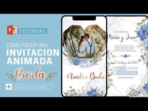 👰🤵‍♂How to make an INTERACTIVE INVITATION for MARRIAGE WEDDING send by WhatsApp (FREE EDITABLE)