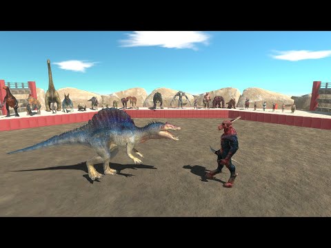 ALL DINOSAURS VS INFERNALS + ANCIENT HUMANS TOURNAMENT - Animal Revolt Battle Simulator ARBS