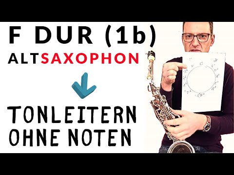 173 F-Dur auf dem Altsaxophon lernen ohne Noten - B Tonleitern auf dem Saxophon Daily Sax 173