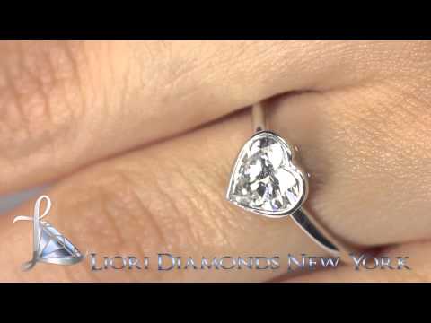ER-1022 - 1.75 Carat F-VS2 Heart Shape Classic Solitaires Diamond Engagement Ring 14k Gold