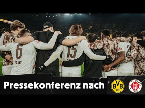 Die Pressekonferenz nach dem Spiel bei Borussia Dortmund