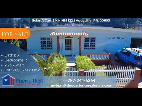 🏡 Spacious 3-Bed, 3-Bath Home for Sale in Aguadilla, Puerto Rico | Large Lot + Upgrades 🌴