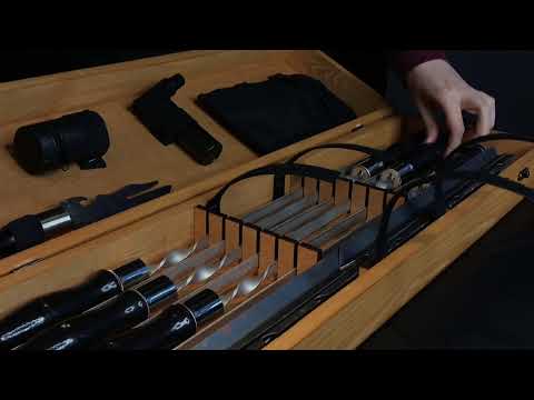 Набор шампуров для шашлыка, подарочные наборы шампуров, набор шампуров в кейсе, подарок мужчине шефу "Grills G1" - фото 1 - id-p1445508421