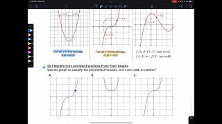 83.1 Identify Even and Odd Functions From Their Graphs