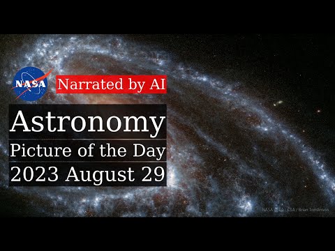APOD: 2023-08-29 - Unusual Spiral Galaxy M66 from Webb (Narrated by Amy)